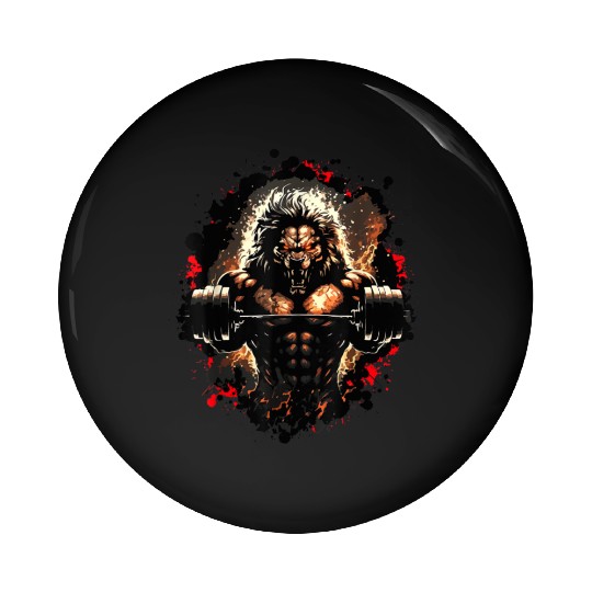 Lifting Weights Muscles Bodybuilding Workout Pin Buttons