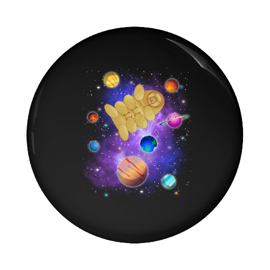 Tardigrade Space! Nerd, Geek Microbiology Science Pin Buttons