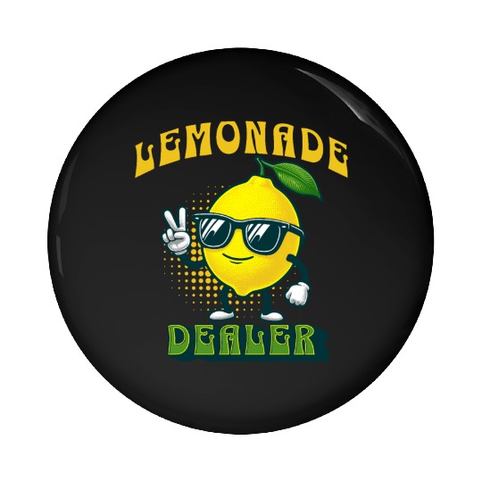 Lemonade Dealer Lemon Juice Stand Store Staff Pin Buttons