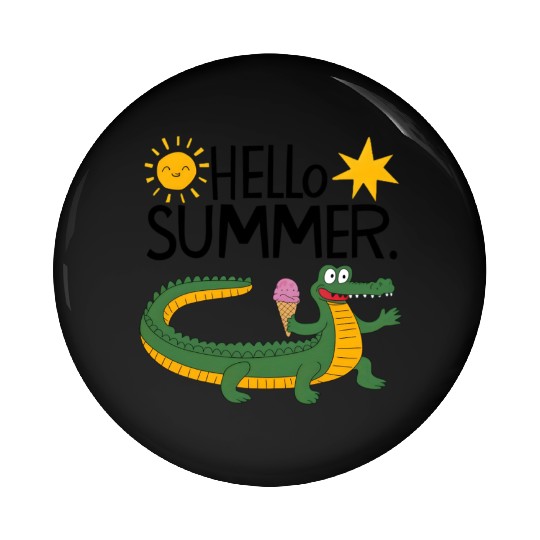 Hello Summer Pin Buttons