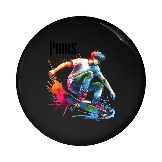 Cool Urban Skater Graphic Athletic Streetwear Pin Buttons