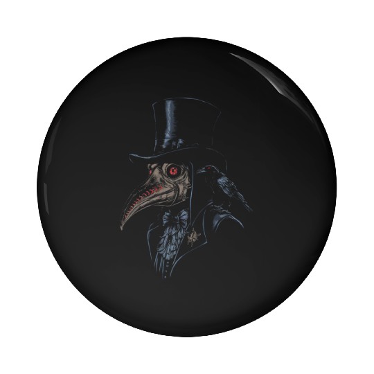 Plague Doctor Pin Buttons