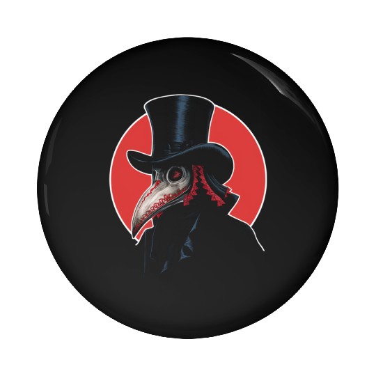 Plague Doctor Pin Buttons