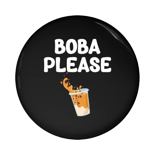 Boba Please Tea Lover Bubble Japan K-pop Korean Pin Buttons