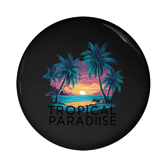 TROPICAL PARADISE Pin Buttons