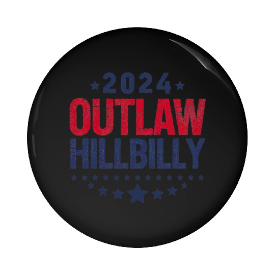 Trump Vance 2024 Outlaw Hillbilly US Flag Pin Buttons