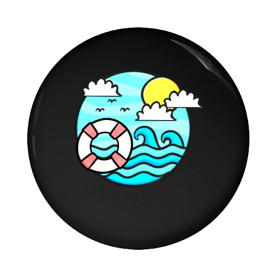 Summer Vibes Pin Buttons