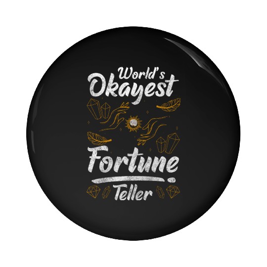 Fortune Teller Crystal Ball Spiritual Narrator Pin Buttons
