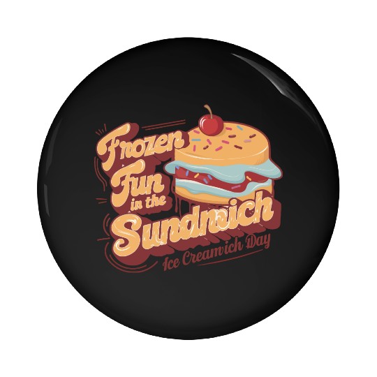 Ice Cream Sandwich Pin Buttons