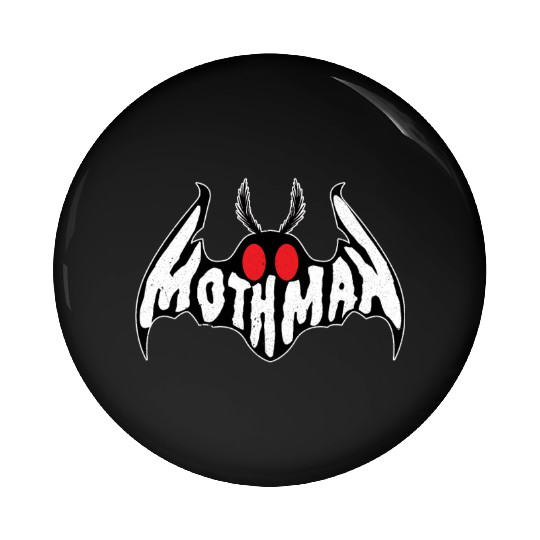 Mothman Monster Creepy Cryptid Pin Buttons