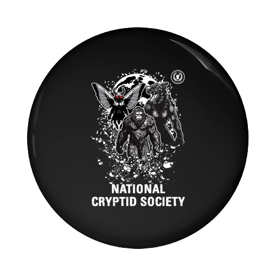 National Cryptid Society Cryptid Monsters Pin Buttons