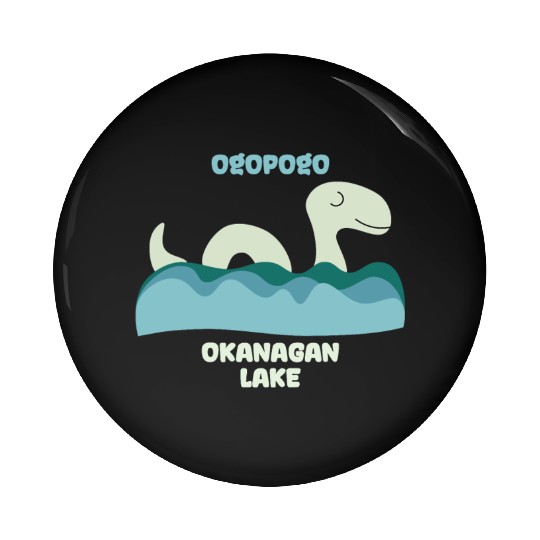 Ogopogo Okanagan Lake Monster Cryptid Pin Buttons