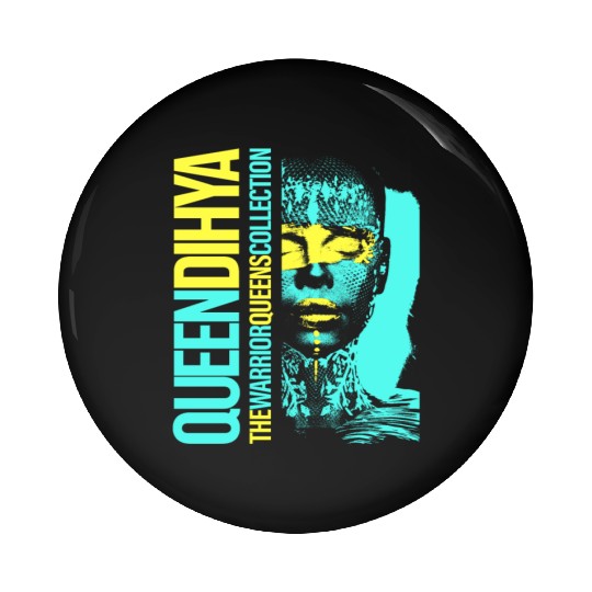 Queen Dihya Pin Buttons