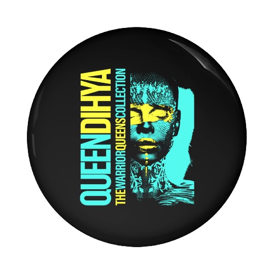 Queen Dihya Pin Buttons