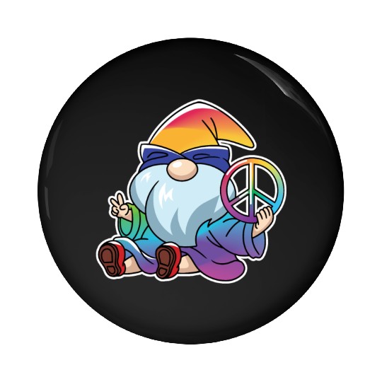 Peace Gnome Gnomes Dwarves Lgbtq Pin Buttons