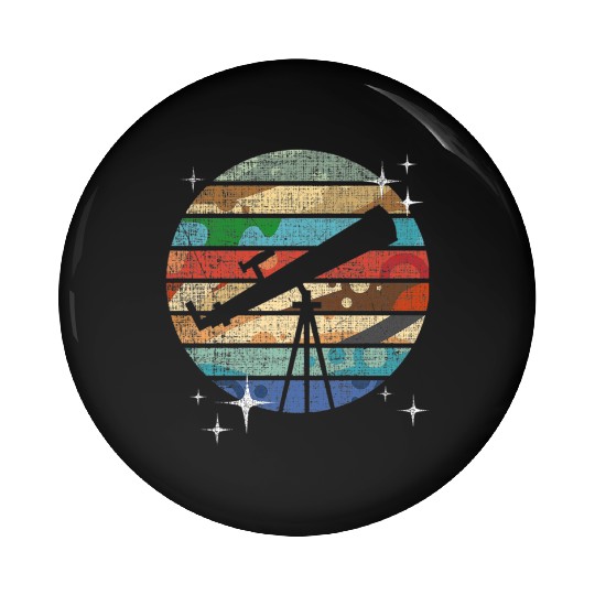 Planets Of Solar System Telescope Astronomy Pin Buttons
