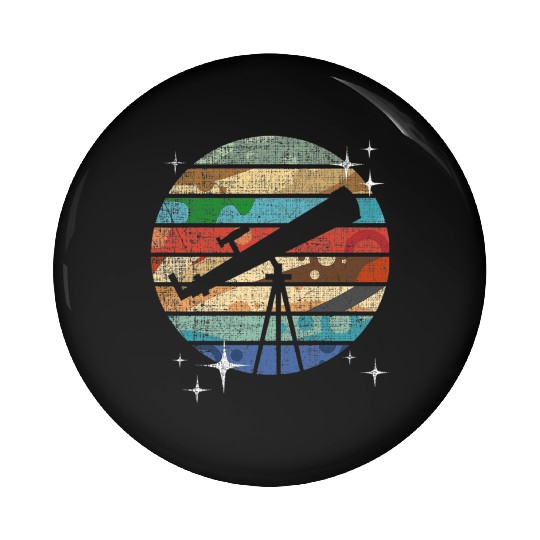 Planets Of Solar System Telescope Astronomy Pin Buttons