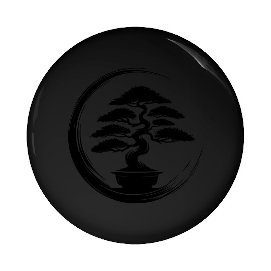 Beautiful Old Bonsai Tree At Sunrise Pin Buttons