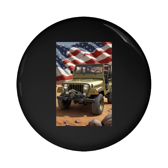 Jeep US Pin Buttons