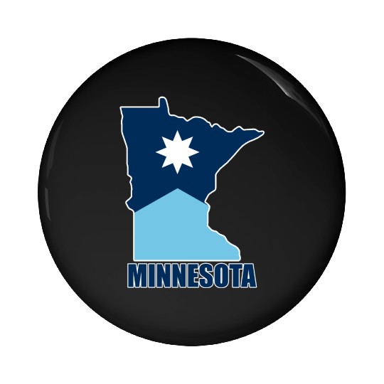 The new Flag of Minnesota State and map Pin Buttons