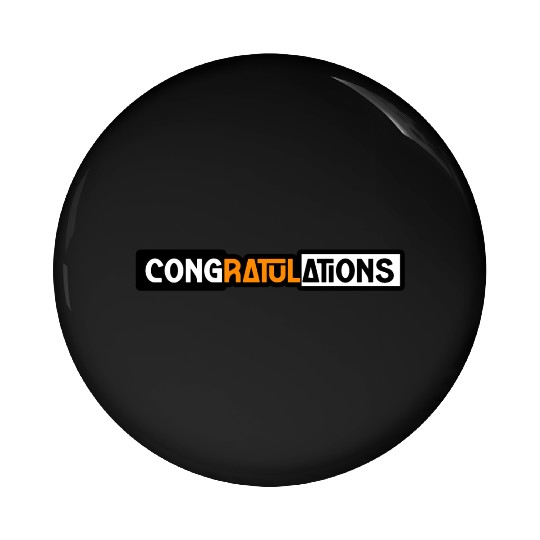 CONGRATULATIONS Pin Buttons Pin Buttons