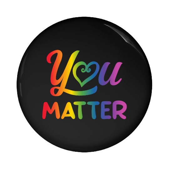 LGBT You Matter Transgender Lesbian Rainbow Gay Pin Buttons