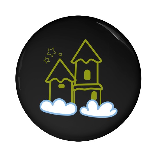 Castle Dream of a Newborn Baby Pin Buttons