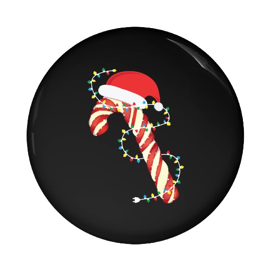 Christmas Candy Cane Santa Xmas Kids Toddler Youth Pin Buttons