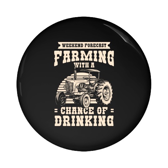 Farmer Demonstrating Harvest Pin Buttons