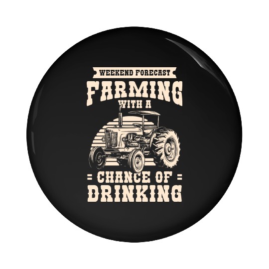 Farmer Demonstrating Harvest Pin Buttons