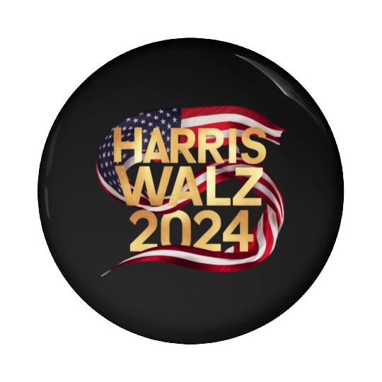 Harris Walz 2024 Election the True Campaign Spirit Pin Buttons