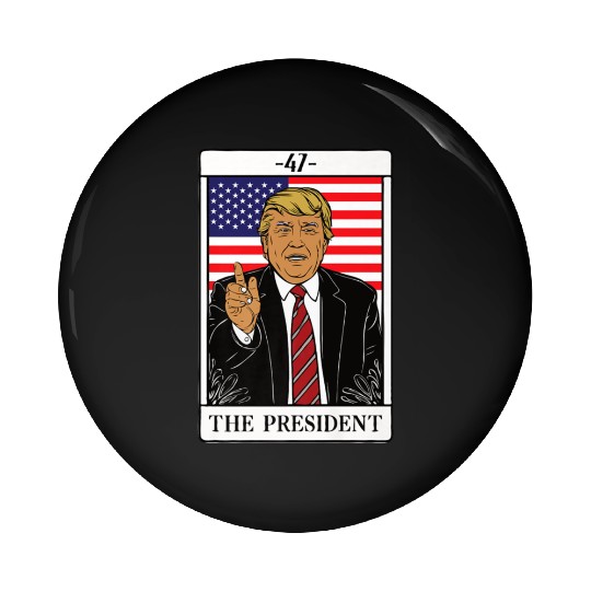 Trump 2024 The President Tarot Card 47 Premium Pin Buttons