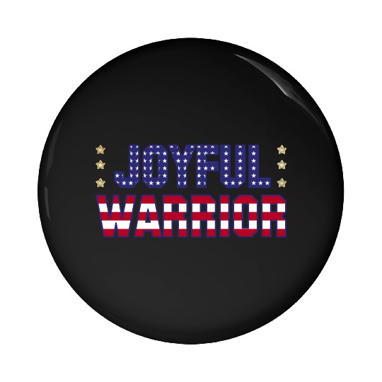 Joyful Warrior - Harris Walz 2024 Election America Pin Buttons