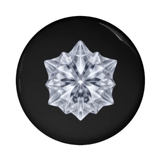 Ice Crystal Pin Buttons