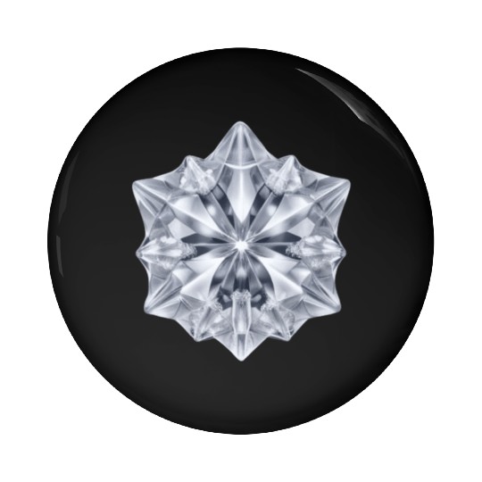 Ice Crystal Pin Buttons