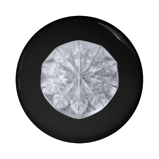 Ice Crystal Pin Buttons