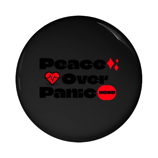 Peace Over Panic Anxiety Mental Health Pin Buttons