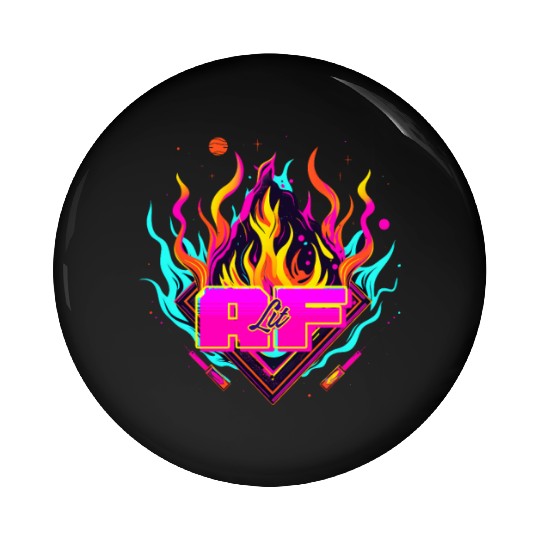 EDM Festival LIT AF Pin Buttons