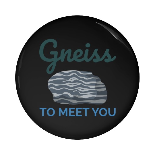 Gneiss Crystal Mineral Collecting Rock Hunting Pin Buttons