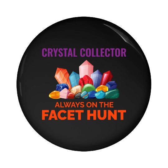 Crystal Collecting Rock Hunting Mineral Collector Pin Buttons