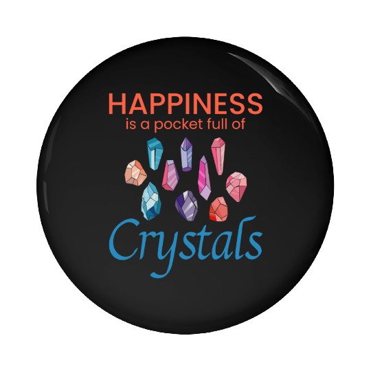 Crystal Collecting Rock Hunting Mineral Collector Pin Buttons