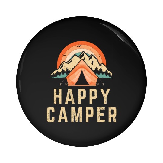 Happy Camper - Camping Lover Pin Buttons