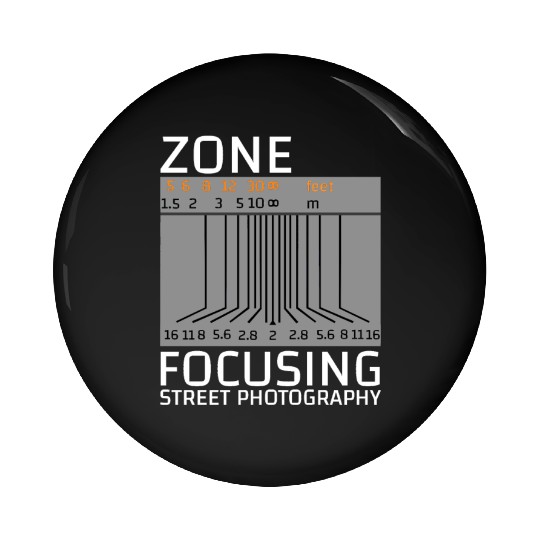 Zone Focusing In Photography Pin Buttons