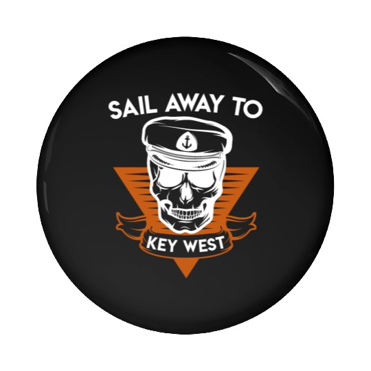 Florida Keys SAIL AWAY TO KEY-WEST Sailing Outfit Pin Buttons