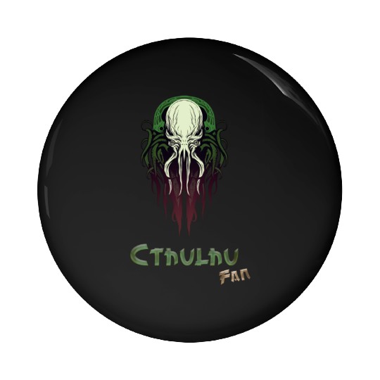 Cthulhu Fan Pin Buttons