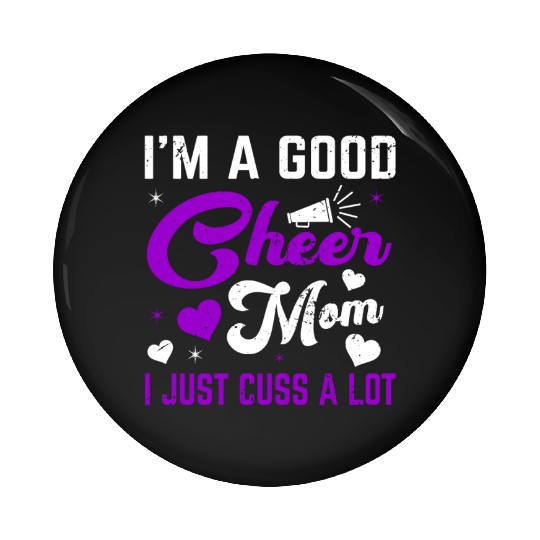 A Good Cheer Mom Cheerleading Mommy Mother's Day Pin Buttons
