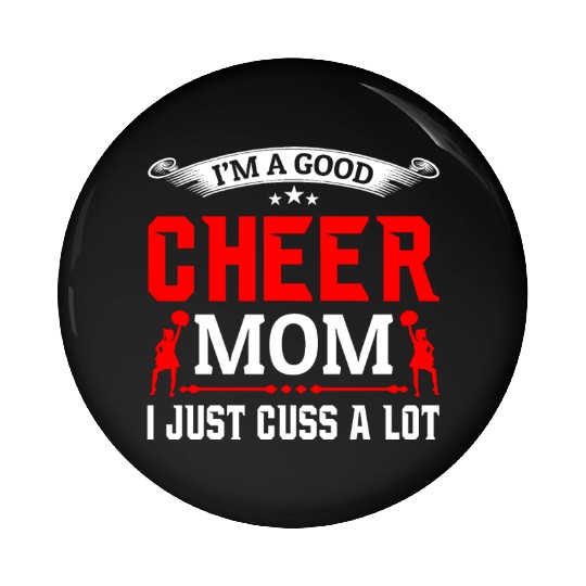 A Good Cheer Mom Cheerleading Mommy Mother's Day Pin Buttons