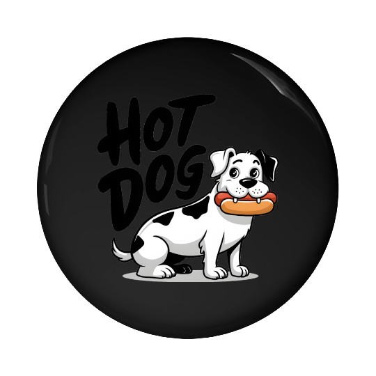 Hot dog - dog Pin Buttons