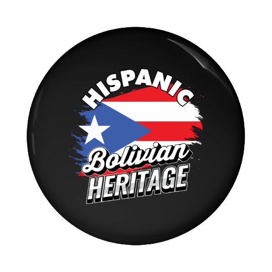 Hispanic Bolivian Heritage Pride Flag Celebration Pin Buttons