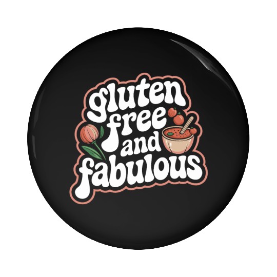 Gluten Free And Fabulous Retro Style Pin Buttons